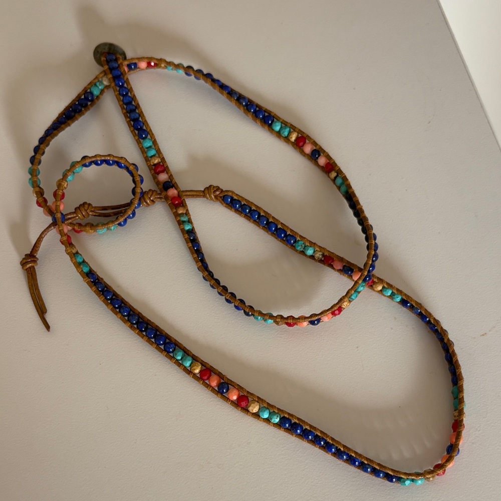 Chan Luu Colorful Beaded Wrap Bracelet